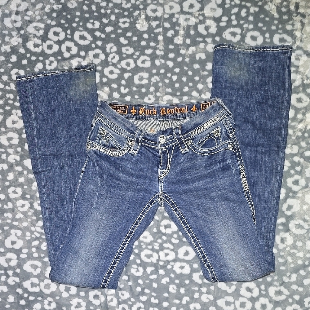 Rock Revival Sasha Boot Cut Jeans **Size 24×33 1/2